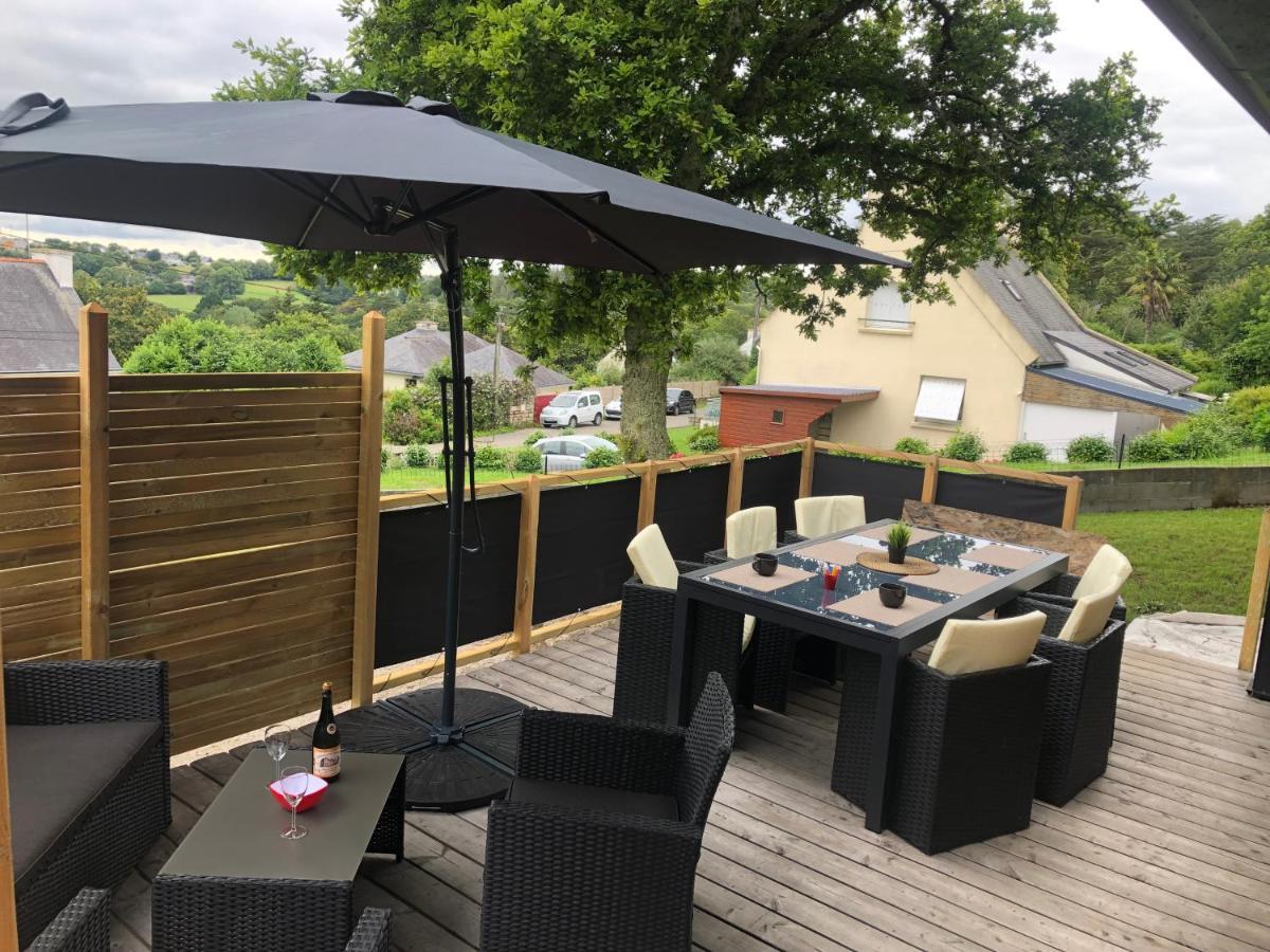 Maison chaleureuse et cosy en bois de 2021 Près de Quimper Ergué-Gabéric Extérieur photo