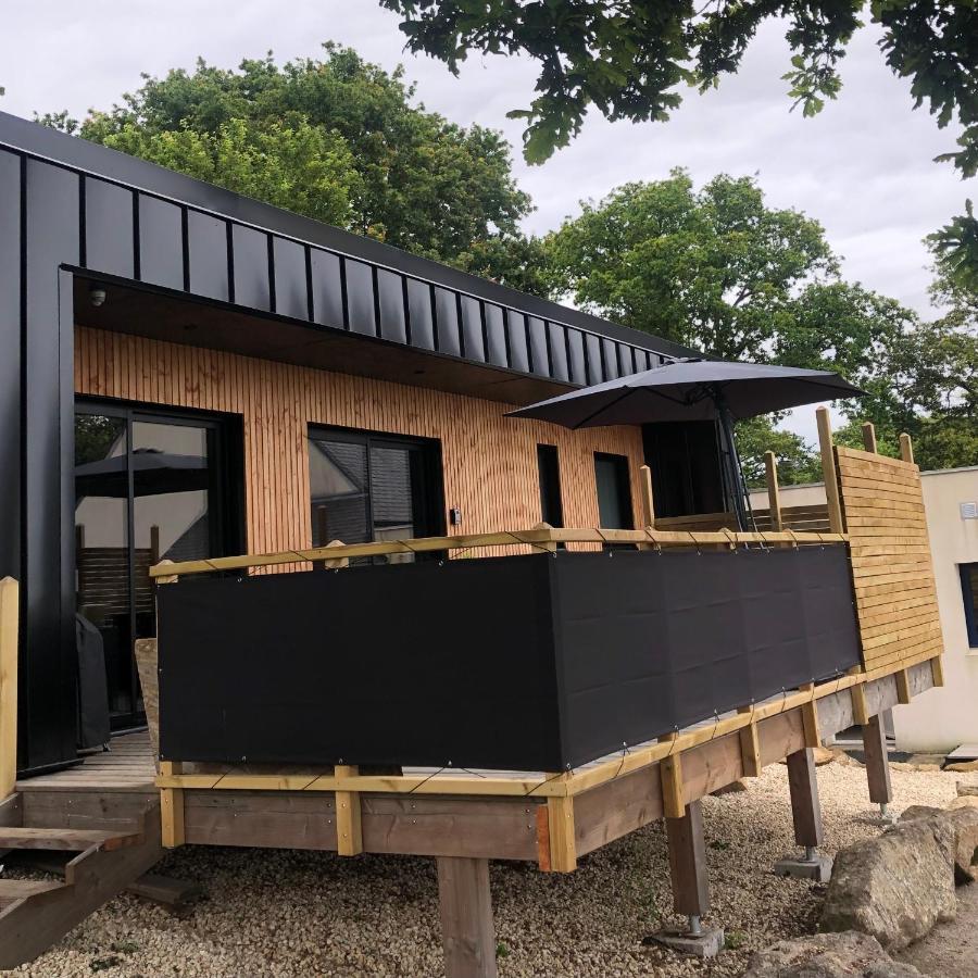 Maison chaleureuse et cosy en bois de 2021 Près de Quimper Ergué-Gabéric Extérieur photo